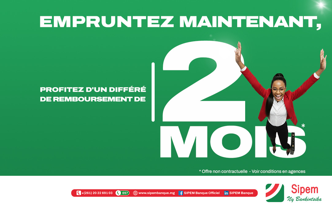 Campagne crédit Taux 0% & Différé 2 mois